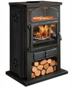 Poêle à Bois Chamonix XXL Décor Céramique 12kW
