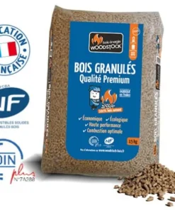 Granulés Woodstock – Palette X 3 de 15 KG-P*2
