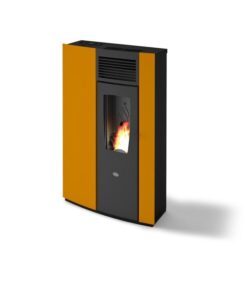Poêle à granules ventilé extra plat – EVACALOR Perla 7.5 kW