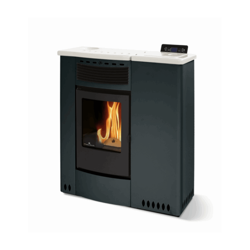 Poêle à granulés ventilé extra plat céramique – ORIGINE PHEBO Talia 13 kW – Image 4