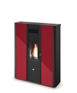 Poêle à granulés ventilé extra plat canalisable – EVACALOR Emily 9,5 kW