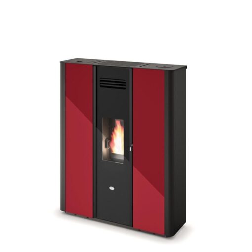 Poêle à granulés ventilé extra plat canalisable – EVACALOR Emily 9,5 kW