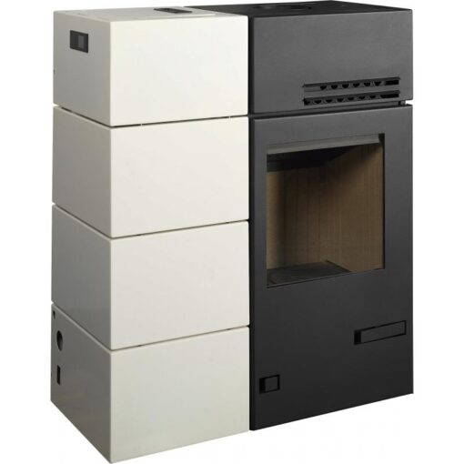 Poêle hybride ventilé bois granules – BRONPI Mixte Carol 15 kW bûches/granulés – Image 4