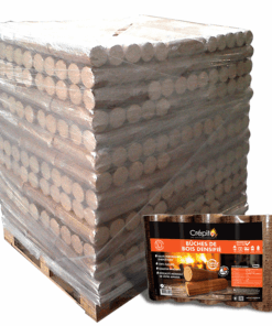 Pack de 5 bûches densifiées – 30 cm