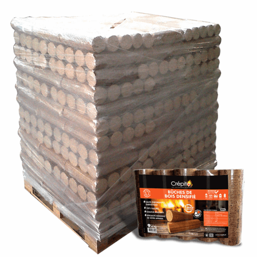 Pack de 5 bûches densifiées – 30 cm
